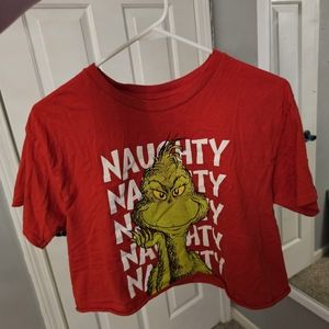 Grinch crop top